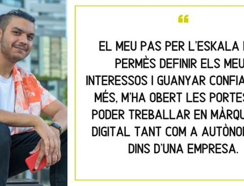 CAS D’ÈXIT | Pedro Morales: “El meu pas pel programa Eskala m’ha permès definir els meus interessos i m’ha obert les portes per poder treballar en màrqueting digital”