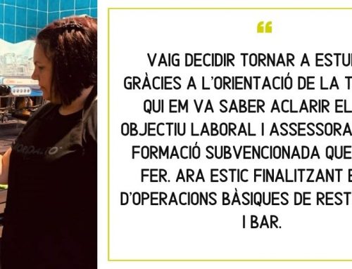 CAS D’ÈXIT | Verònica Fernanda Castill: «Vaig decidir tornar a estudiar gràcies a l’orientació de la tècnica, qui em va saber aclarir el meu objectiu laboral»